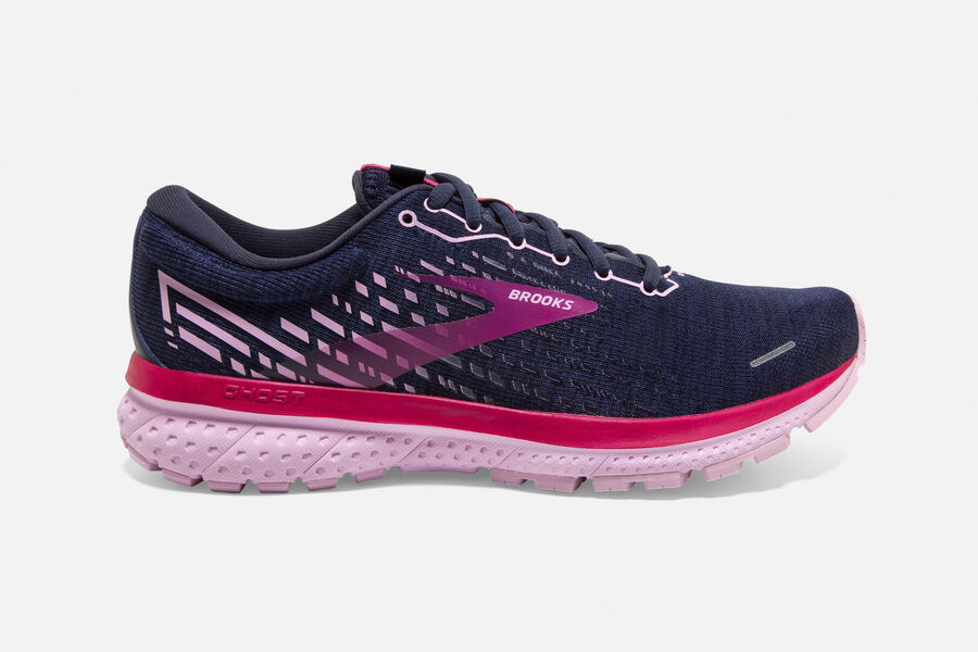 Brooks Women's Ghost 13 Road Running Shoes Peacoat/Lilac/Raspberry ( YXHQG4573 )